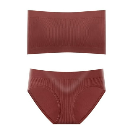 Ykohkofe Women 2 Piece Strapless Top With Padded Bra Lingerie Vest And Pack Hip Big Triangle Square Panty Set
Ykohkofe Women 2 Piece Strapless Top With Padded Bra Lingerie Vest And Pack Hip Big Triangle Square Panty Set