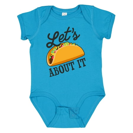 Inktastic Lets Taco About It with Taco Illustration Gift Baby Boy or Baby Girl Bodysuit
Inktastic Lets Taco About It with Taco Illustration Gift Baby Boy or Baby Girl Bodysuit
