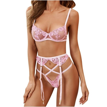 LONKITO Lingerie for Women Lingerie Corset Lace Underwire Racy Muslin Sleepwear Underwear Tops+Briefs Pink S
LONKITO Lingerie for Women Lingerie Corset Lace Underwire Racy Muslin Sleepwear Underwear Tops+Briefs Pink S