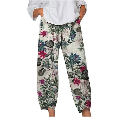 Dadaria Wide Leg Boho Pants for Women Summer Printing Ankle Length Pants Pokets Elastic Trousers Long Harem Pant Purple L Female
Dadaria Wide Leg Boho Pants for Women Summer Printing Ankle Length Pants Pokets Elastic Trousers Long Harem Pant Purple L Female