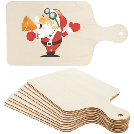 HOMEMAXS 10pcs DIY Unfinished Wooden Cutting Board Wood Chopping Board with Handle
HOMEMAXS 10pcs DIY Unfinished Wooden Cutting Board Wood Chopping Board with Handle