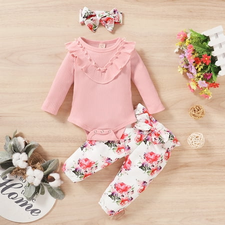 Hunpta Print Ruffle Girls Bodysuit+Floral Baby Romper Outfits Headbands Pants Infant Girls Outfits&Set
Hunpta Print Ruffle Girls Bodysuit+Floral Baby Romper Outfits Headbands Pants Infant Girls Outfits&Set