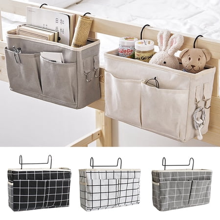 Bed Bedside Tidy Organiser Storage Holder Cabin Shelf Bunks Pocket Chair Bag for Bunk Dorm Rooms & Hospital Bed Rails