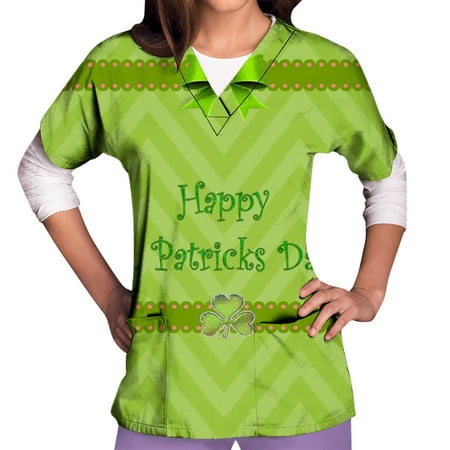 RYRJJ St. Patrick s Day Women Scrubs_Tops Workwear V Neck Short Sleeve Print Nursing Uniform Scrubs_Shirts with Pockets(Yellow M)
RYRJJ St. Patrick s Day Women Scrubs_Tops Workwear V Neck Short Sleeve Print Nursing Uniform Scrubs_Shirts with Pockets(Yellow M)