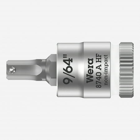 Wera 003384 8740 A 1/4 Drive Zyklop Hex-Plus Bit Socket with Holding Function 9/64
Wera 003384 8740 A 1/4 Drive Zyklop Hex-Plus Bit Socket with Holding Function 9/64