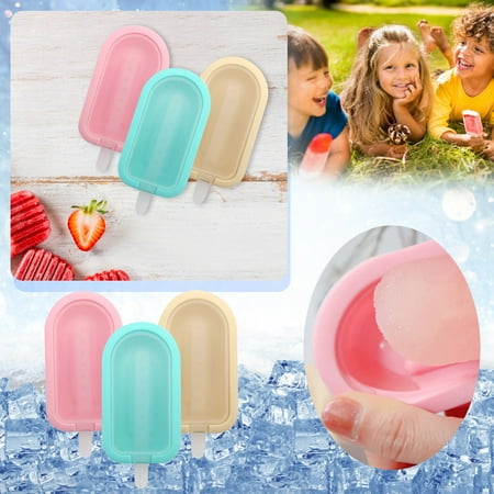 Soighxzc DIY Ice Creams Mould 3 Piece Set Popsicle Ice Silicone Ice Creams Mould Popsicle Mould
Soighxzc DIY Ice Creams Mould 3 Piece Set Popsicle Ice Silicone Ice Creams Mould Popsicle Mould
