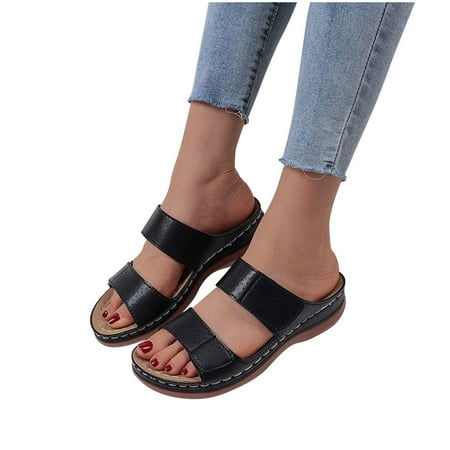 YanHoo Clearance Orthopedic Sandals for Women Dressy Wedge Sandals Open Toe Flat Sandals Walking Slippers with Arch Support Anti-Slip Breathable Sandal Slip On Flip Flops
YanHoo Clearance Orthopedic Sandals for Women Dressy Wedge Sandals Open Toe Flat Sandals Walking Slippers with Arch Support Anti-Slip Breathable Sandal Slip On Flip Flops