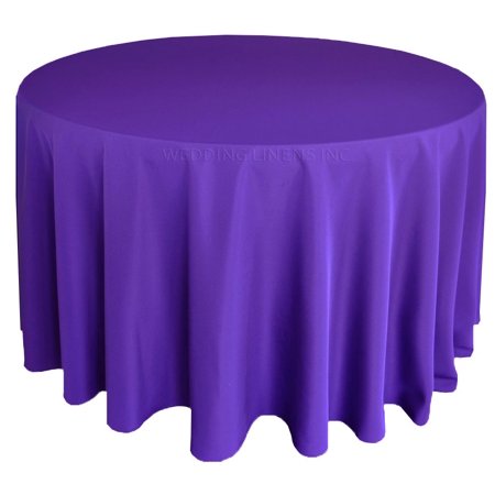 Wedding Linens Inc. 120 Round Premium(200 GSM) Polyester Linen Tablecloth - Regency Purple
Wedding Linens Inc. 120 Round Premium(200 GSM) Polyester Linen Tablecloth - Regency Purple