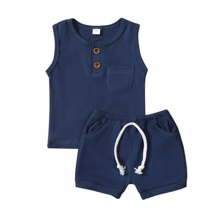 GYRATEDREAM Toddler Baby Boy Summer Clothes Solid Color Sleeveless Vest Tops+Shorts Kid Casual Outfits 6M-4T
GYRATEDREAM Toddler Baby Boy Summer Clothes Solid Color Sleeveless Vest Tops+Shorts Kid Casual Outfits 6M-4T