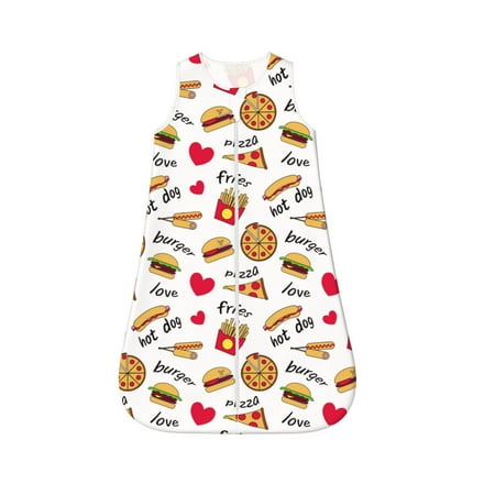Fotbe Fast Food Pattern Sleep Sack - Baby Wearable Blanket with Zipper Extra Soft Cotton Sleeveless Sleeping Bag for Infants-X-Large
Fotbe Fast Food Pattern Sleep Sack - Baby Wearable Blanket with Zipper Extra Soft Cotton Sleeveless Sleeping Bag for Infants-X-Large