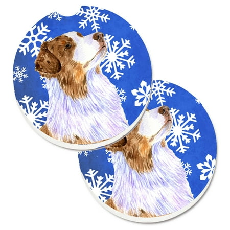Carolines Treasures LH9273CARC Australian Shepherd Winter Snowflakes Holiday Set of 2 Cup Holder Car Coasters Large
Carolines Treasures LH9273CARC Australian Shepherd Winter Snowflakes Holiday Set of 2 Cup Holder Car Coasters Large