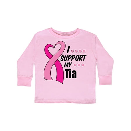 Inktastic Breast Cancer Awareness I Support My Tia with Pink Ribbon Gift Toddler Boy or Toddler Girl Long Sleeve T-Shirt
Inktastic Breast Cancer Awareness I Support My Tia with Pink Ribbon Gift Toddler Boy or Toddler Girl Long Sleeve T-Shirt