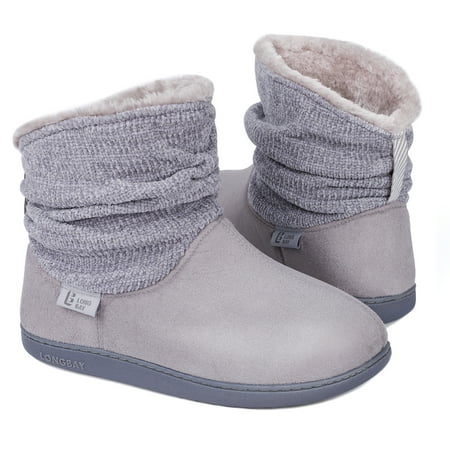 Longbay Women s Warm Chenille Knit Bootie Slippers Comfy Suedette Fluffy Faux Fur Memory Foam Boots House Shoes
Longbay Women s Warm Chenille Knit Bootie Slippers Comfy Suedette Fluffy Faux Fur Memory Foam Boots House Shoes