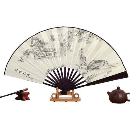 Peitten Handheld Folding Fan Hand Fans for Men Foldable Chinese Charming Elegant Vintage Retro Style Hand Fans for Wedding Party and Home Decoration Men Gifts successful
Peitten Handheld Folding Fan Hand Fans for Men Foldable Chinese Charming Elegant Vintage Retro Style Hand Fans for Wedding Party and Home Decoration Men Gifts successful