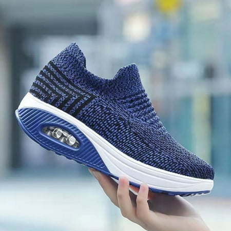 LnjYIGJ Women s Wedges Shoes Round Toe Air Cushion Bottom Flying Knit Single Shoes European And Beautiful Women Shoes
LnjYIGJ Women s Wedges Shoes Round Toe Air Cushion Bottom Flying Knit Single Shoes European And Beautiful Women Shoes