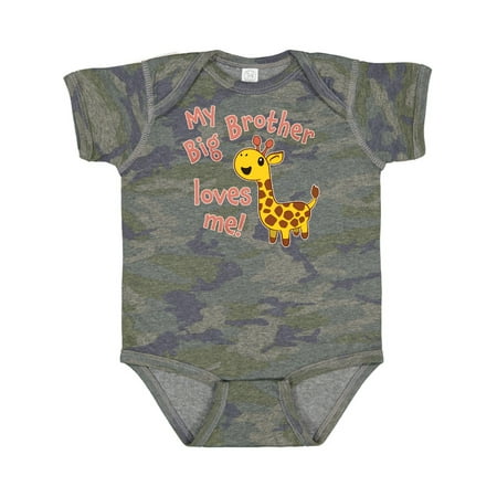 Inktastic My Big Brother Loves Me- Cute Giraffe Gift Baby Boy or Baby Girl Bodysuit
Inktastic My Big Brother Loves Me- Cute Giraffe Gift Baby Boy or Baby Girl Bodysuit