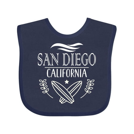 Inktastic San Diego California Cute Surfing Gift Baby Boy or Baby Girl Bib