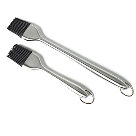 Stainless Steel Pastry Brush Silicone Brush Head Barbecue Broom Oil Brushing Tool Hollow Handle
Stainless Steel Pastry Brush Silicone Brush Head Barbecue Broom Oil Brushing Tool Hollow Handle