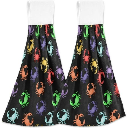 Anyway.go Colorful Crabs Kitchen Hanging Hand Towels Absorbent Tie Towel with Loop 2 PCS Kitchen Linen Sets for Bathroom Restroom Home Decor
Anyway.go Colorful Crabs Kitchen Hanging Hand Towels Absorbent Tie Towel with Loop 2 PCS Kitchen Linen Sets for Bathroom Restroom Home Decor
