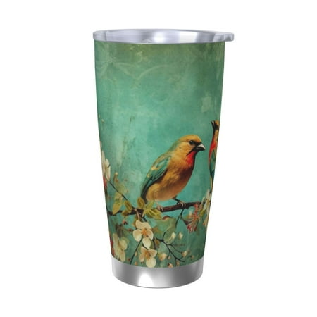 Qekee Retro Birds Print 20OZ Car Cup Stainless Steel Vacuum Insulated Tumbler Tumbler Cup With Lid And Straw Travel Coffee Mug-Without Straw
Qekee Retro Birds Print 20OZ Car Cup Stainless Steel Vacuum Insulated Tumbler Tumbler Cup With Lid And Straw Travel Coffee Mug-Without Straw