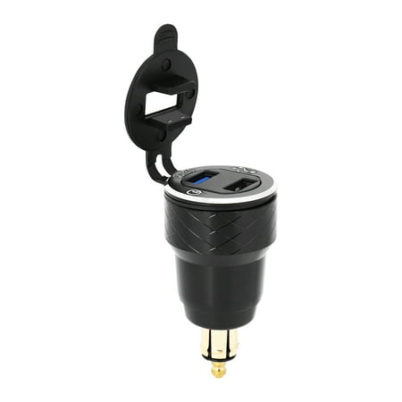 Motorcycle Waterproof Fast Charger with Usb Type-C Port 12V/24V Qc3.0 Power Adapter Din Plug Socket for Black
Motorcycle Waterproof Fast Charger with Usb Type-C Port 12V/24V Qc3.0 Power Adapter Din Plug Socket for Black