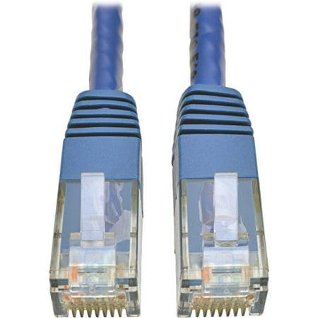 Tripp Lite Cat6 Gigabit Molded Patch Cable Rj45 M/m 550mhz 24 Awg Blue 15' - Category 6 For Network Device, Router, Modem, Blu-ray Player, Printer, Computer - 128 Mb/s - Patch Cable - 15 (n200-015-bl)
