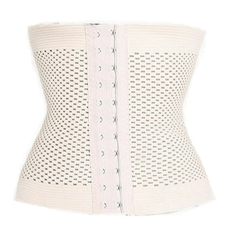 Women Latex Elastic Corset Waist Belt with 3 Rows Hook Waist Trainer Belt Body Shaper 
Women Latex Elastic Corset Waist Belt with 3 Rows Hook Waist Trainer Belt Body Shaper