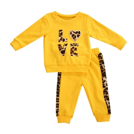 Bagilaanoe 2Pcs Toddler Baby Girls Boy Valentine s Day Outfits Leopard Print Long Sleeve Sweatshirt Tops + Trousers 12M 18M 24M 3T 4T 5T Kids Casual Long Pants Set
Bagilaanoe 2Pcs Toddler Baby Girls Boy Valentine s Day Outfits Leopard Print Long Sleeve Sweatshirt Tops + Trousers 12M 18M 24M 3T 4T 5T Kids Casual Long Pants Set