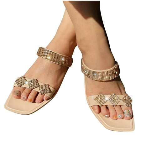 YanHoo Clearance Rhinestone Slide Sandals Women Girls Dressy Low Wedge Sandal Summer Beach Cute Slip on Slippers Boho Glitter Open Toe Flat Sandals
YanHoo Clearance Rhinestone Slide Sandals Women Girls Dressy Low Wedge Sandal Summer Beach Cute Slip on Slippers Boho Glitter Open Toe Flat Sandals