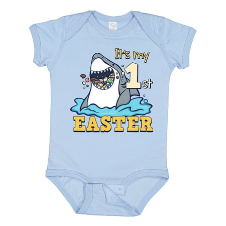 Inktastic It s My 1st Easter Shark Eating Candy Gift Baby Boy or Baby Girl Bodysuit
Inktastic It s My 1st Easter Shark Eating Candy Gift Baby Boy or Baby Girl Bodysuit