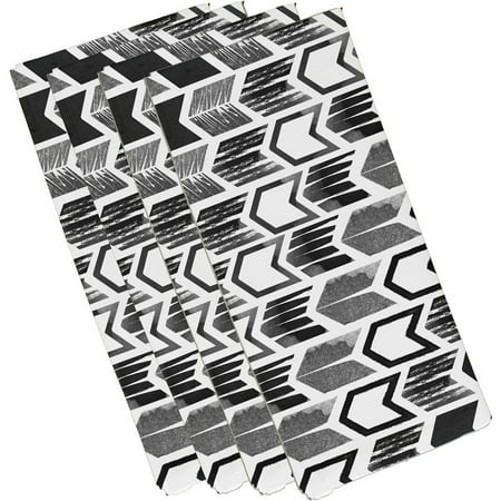 Simply Daisy 18 x 18 Black Arrow Napkins Set of 4