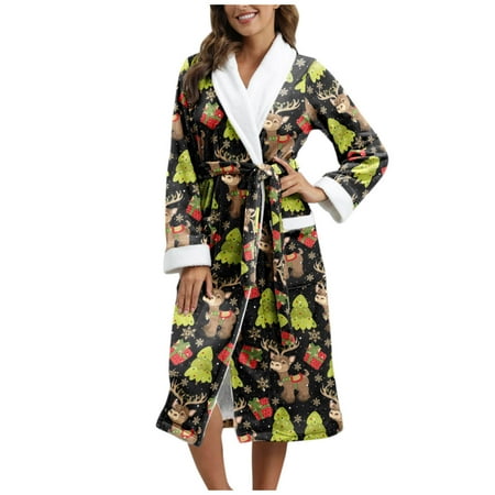Pgeraug pajamas for women Animal Print Lengthened Bathrobe Splicing Home Clothes Long Flannel Sleepwear women s sleepwear Green L
Pgeraug pajamas for women Animal Print Lengthened Bathrobe Splicing Home Clothes Long Flannel Sleepwear women s sleepwear Green L