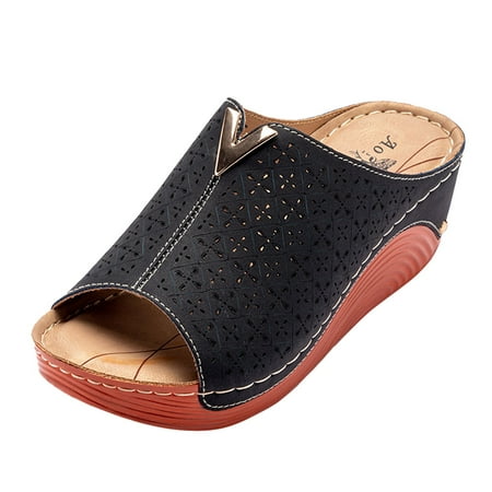 NECHOLOGY Fashion Hollow Wedges Sandals Shoes Women s Casual Ladies Floral Slip Women s Slide on Athletic Sandals for Women Black 8
NECHOLOGY Fashion Hollow Wedges Sandals Shoes Women s Casual Ladies Floral Slip Women s Slide on Athletic Sandals for Women Black 8
