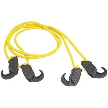 ProSource FH4036 Stretch Cord 8 mm Dia 48 in L Polypropylene Yellow Hook End