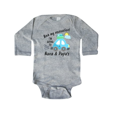 Inktastic Book my Reservation! I m Going To Nana and Papa s Gift Baby Boy or Baby Girl Long Sleeve Bodysuit
Inktastic Book my Reservation! I m Going To Nana and Papa s Gift Baby Boy or Baby Girl Long Sleeve Bodysuit