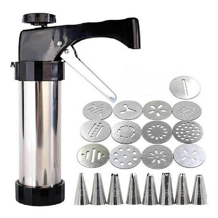 DIY Manual Cookie Press Maker Gun Machine Stainless Steel Piping Nozzles Biscuit Make Cake Decorating Tools Squeezing
DIY Manual Cookie Press Maker Gun Machine Stainless Steel Piping Nozzles Biscuit Make Cake Decorating Tools Squeezing