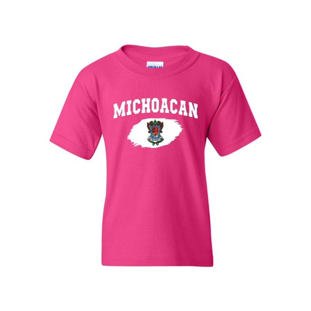 Mexico State of Michoacan Unisex Youth Kids T-Shirt Tee