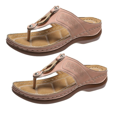 lizyue 1 Pair T-Strap Round Toe Flip Flops Slip-on Slope Heel Platform Women Sandals for Daily Life
lizyue 1 Pair T-Strap Round Toe Flip Flops Slip-on Slope Heel Platform Women Sandals for Daily Life