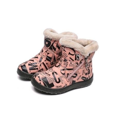 Eloshman Kids Girls Snow Boots Faux Fur Winter Boot Slip On Warm Booties Outdoor Casual Plush Lined Ankle Bootie Non-Slip Pink US 1Y
Eloshman Kids Girls Snow Boots Faux Fur Winter Boot Slip On Warm Booties Outdoor Casual Plush Lined Ankle Bootie Non-Slip Pink US 1Y