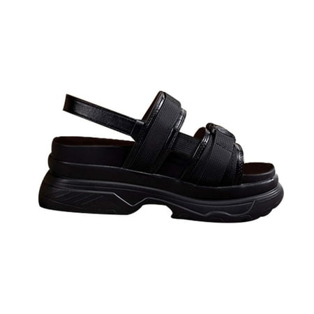 TUOBARR Platform Sandals Women Women s Fashion Round-toe Solid Color Sandals Thick Bottom Buckle Casual Sandals Black
TUOBARR Platform Sandals Women Women s Fashion Round-toe Solid Color Sandals Thick Bottom Buckle Casual Sandals Black