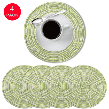 Round Placemats Set of 4 Heat-Resistant Stain Resistant Anti-Skid Washable Cotton Yarn Braided Placemat Table Mats Placemats
Round Placemats Set of 4 Heat-Resistant Stain Resistant Anti-Skid Washable Cotton Yarn Braided Placemat Table Mats Placemats