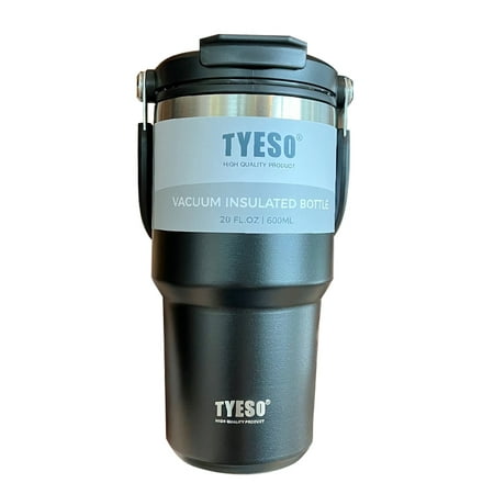 EDFRWWS 600ml Ice Tyrant Cup Car Double Insulated 304 Stainless Steel Straw Mug (Black)
EDFRWWS 600ml Ice Tyrant Cup Car Double Insulated 304 Stainless Steel Straw Mug (Black)