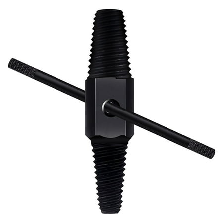 Double Head Tap Faucet V Screw Extractor Kit Damaged Broken Wire Pipe Black