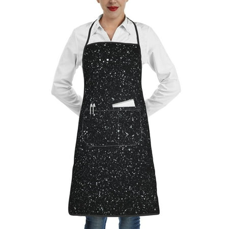 Matuu Black Glitter for Adjustable Cooking Aprons for Women with Pockets Kitchen Aprons for Men Water and Oil Resistant
Matuu Black Glitter for Adjustable Cooking Aprons for Women with Pockets Kitchen Aprons for Men Water and Oil Resistant