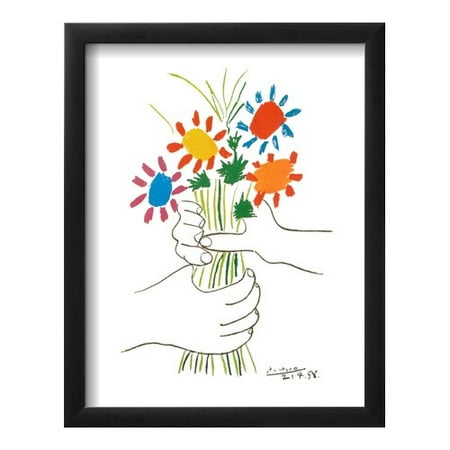 Wildon Home 'Petite Fleurs' by Pablo Picasso Framed Painting Print