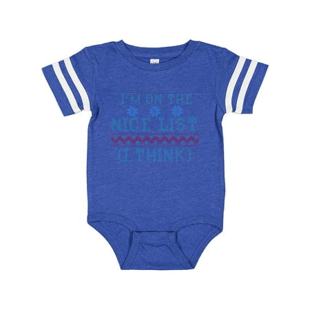 Inktastic Ugly Sweaters I m on the Nice List (I Think)r Gift Baby Boy or Baby Girl Bodysuit
Inktastic Ugly Sweaters I m on the Nice List (I Think)r Gift Baby Boy or Baby Girl Bodysuit