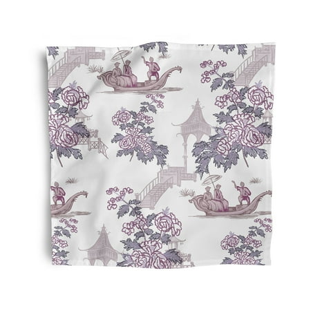 Simply Daisy 18 x 18 Purple China Old Napkins Set of 4
