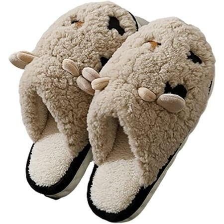 PIKADINGNIS Unisex Fluffy Cow Slippers Animal Style Plush Winter House Slippers Fleece Lined Cozy House Shoes 2022
PIKADINGNIS Unisex Fluffy Cow Slippers Animal Style Plush Winter House Slippers Fleece Lined Cozy House Shoes 2022