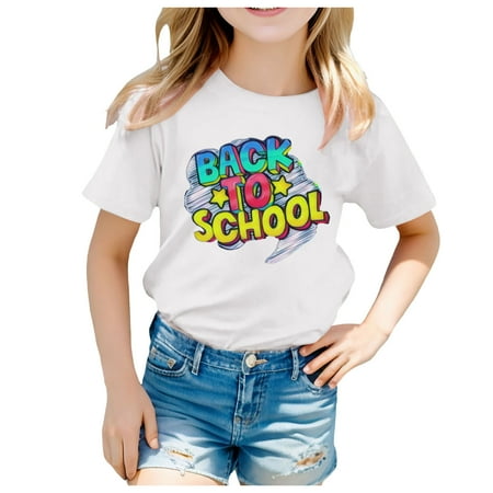 Kids School Season Back to School Season Printed Casual Short Sleeve Top T Shirt Junior Medium Tops Crop Hoodies for Girls Light Shirts for Kids Girl Shirt Long Sleeve Girls Long Sleeve Shirt 14
Kids School Season Back to School Season Printed Casual Short Sleeve Top T Shirt Junior Medium Tops Crop Hoodies for Girls Light Shirts for Kids Girl Shirt Long Sleeve Girls Long Sleeve Shirt 14