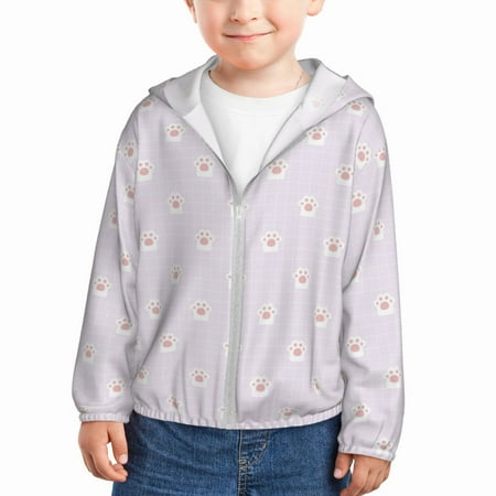 Gaeub Kawaii Cat Paw Print Athletic Sun Protection Hoodie for Kids Long Sleeve Outdoor UV Shirt Running Fishing Top for Boys Girls-4 Years
Gaeub Kawaii Cat Paw Print Athletic Sun Protection Hoodie for Kids Long Sleeve Outdoor UV Shirt Running Fishing Top for Boys Girls-4 Years